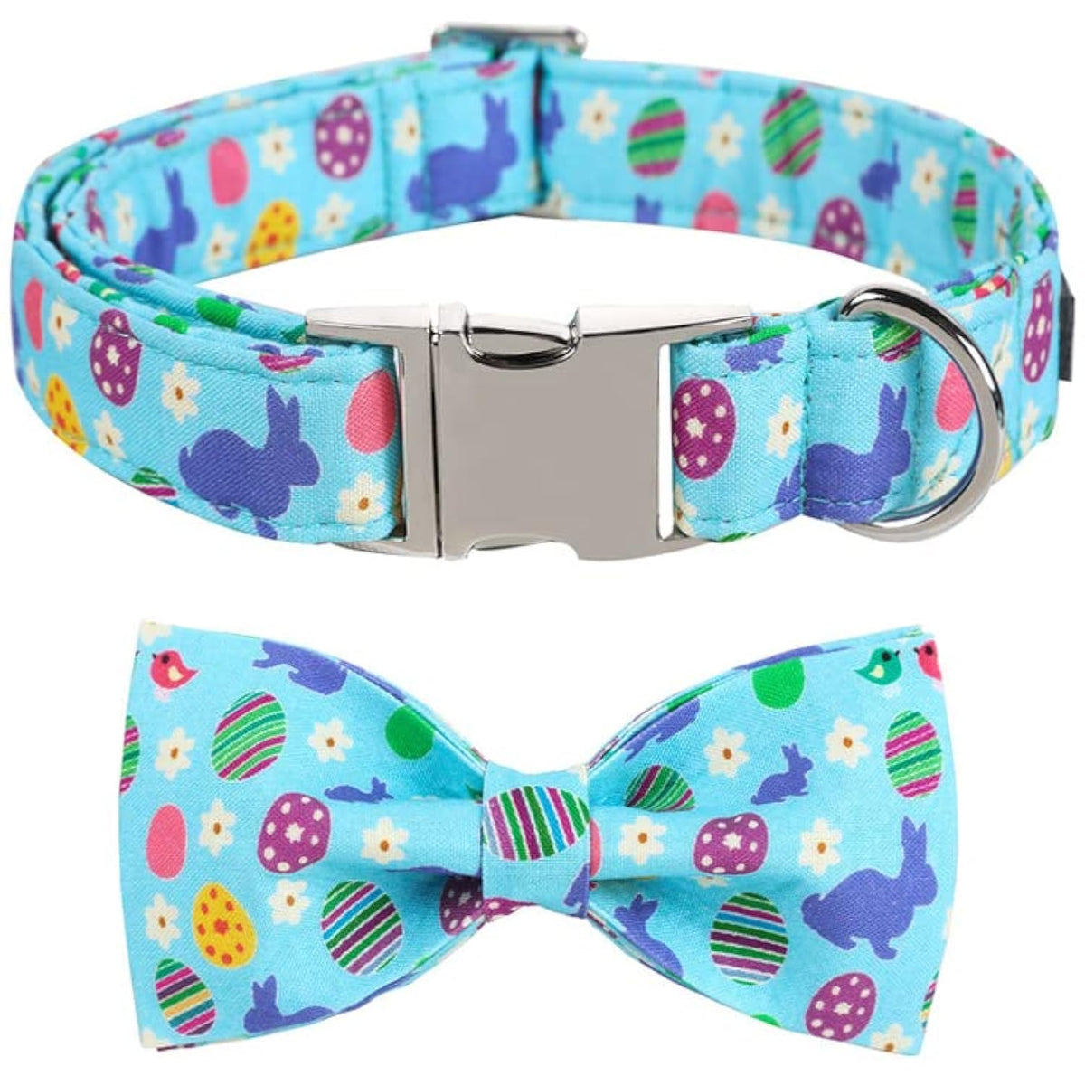 Collar Aring Pet Easter con lazo, ideal para sesiones de fotos divertidas.