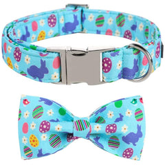 Collar Aring Pet Easter con lazo, ideal para sesiones de fotos divertidas.