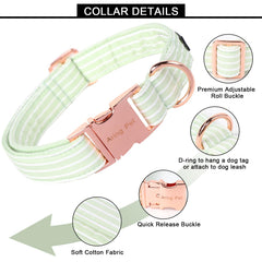 Aring pet collar con hebilla metálica para mayor durabilidad.