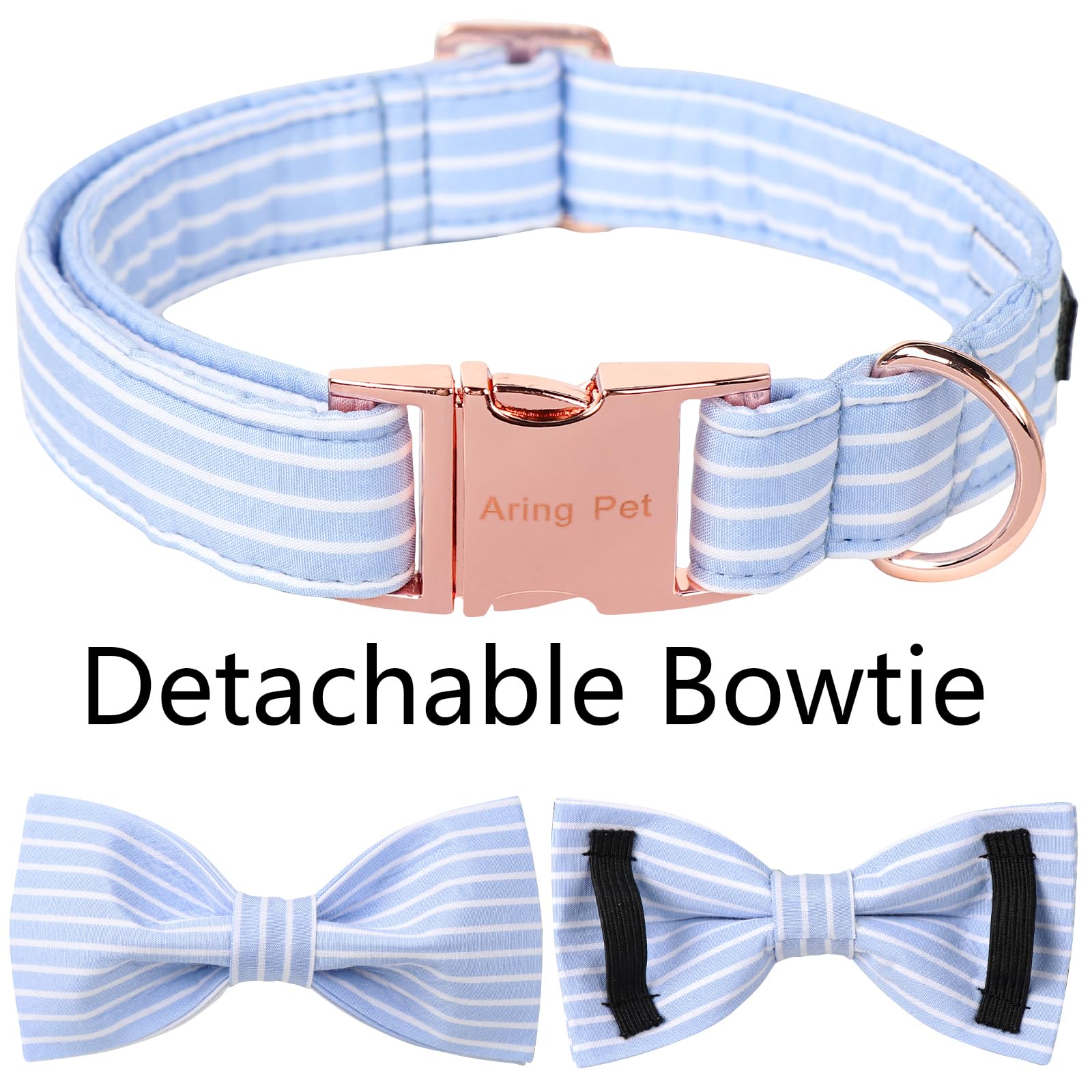 Aring Pet collar de uso diario con algodón suave.