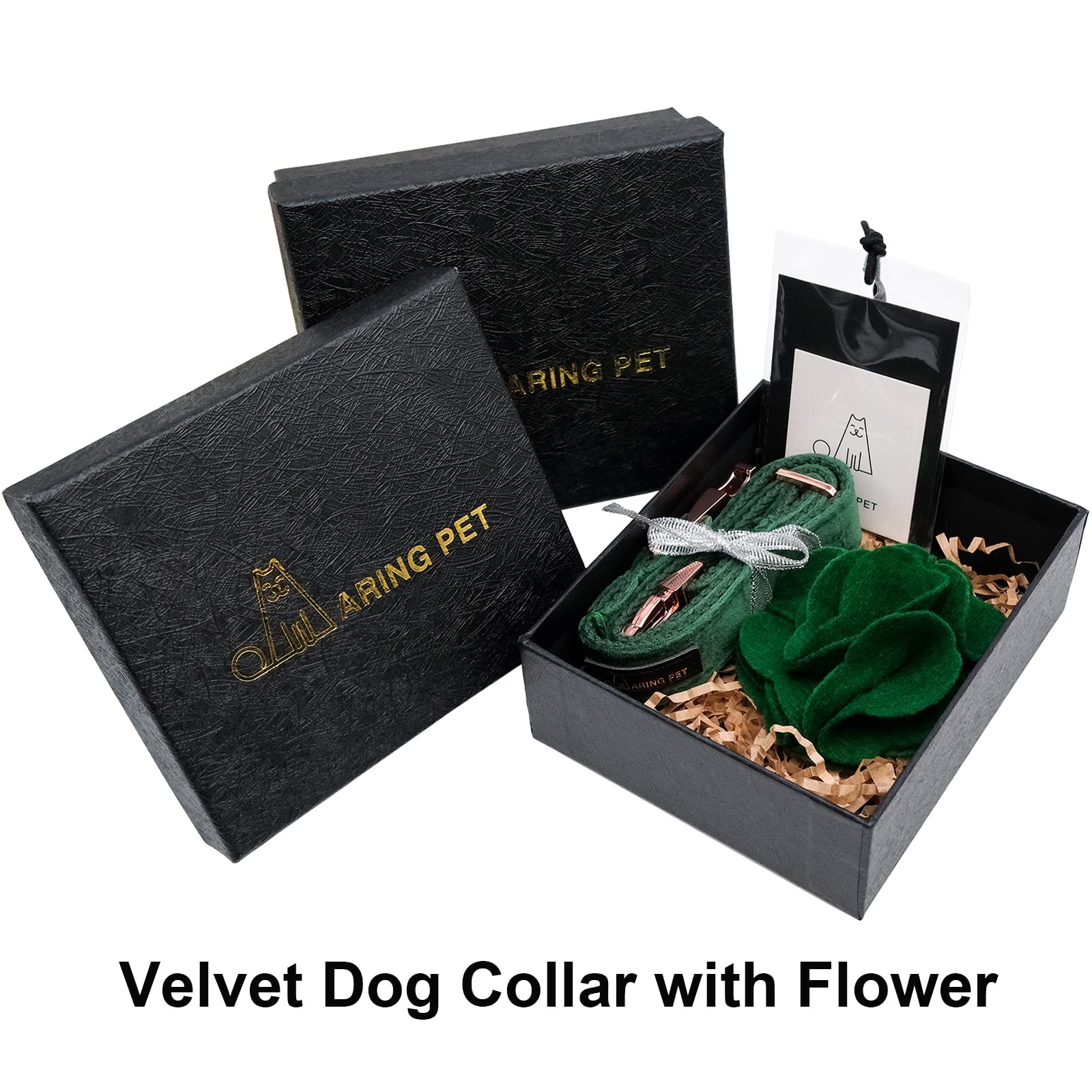 Aring Pet collar Velvet para paseos y días especiales con estilo