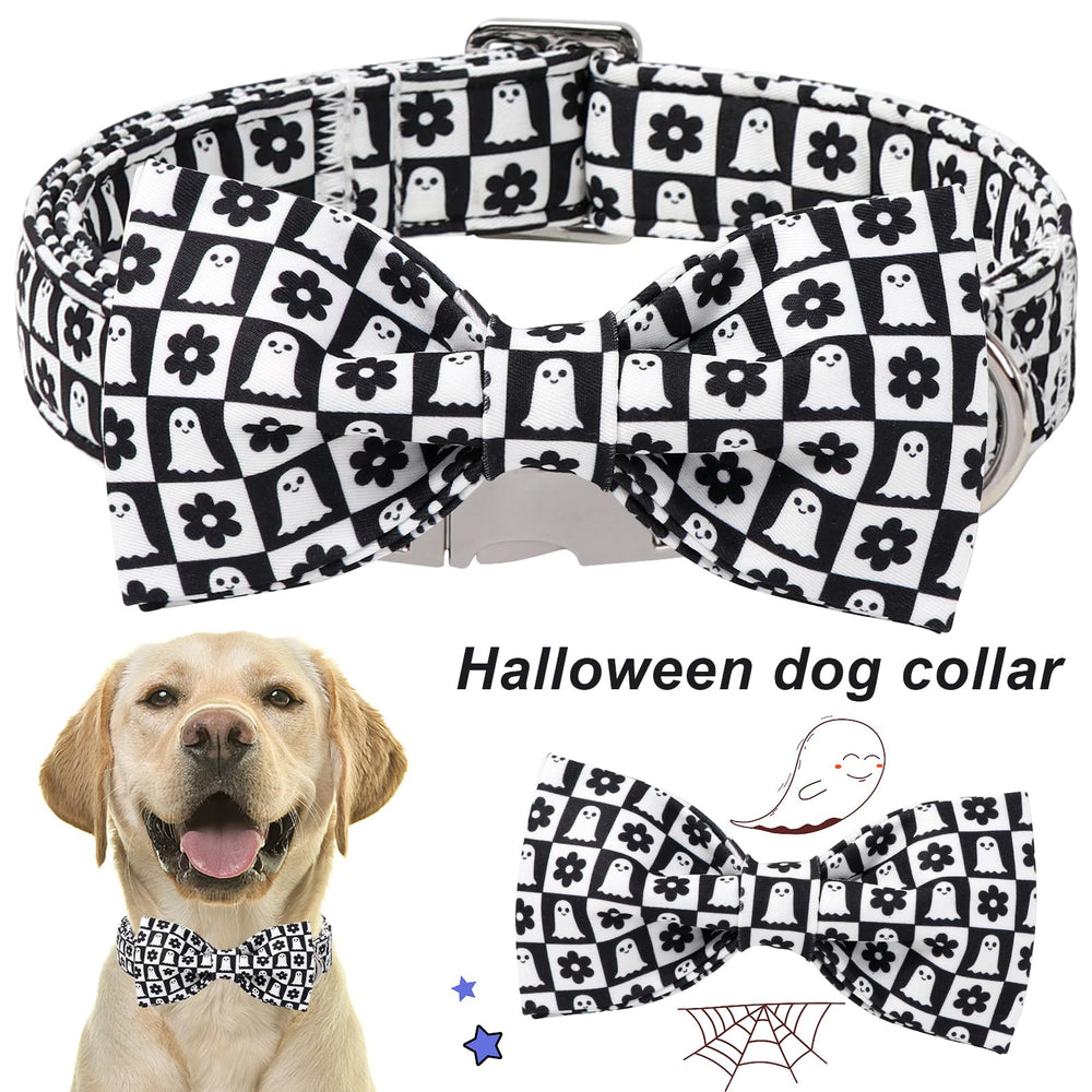 Lazo a juego en collar Aring Pet, perfecto para Halloween.