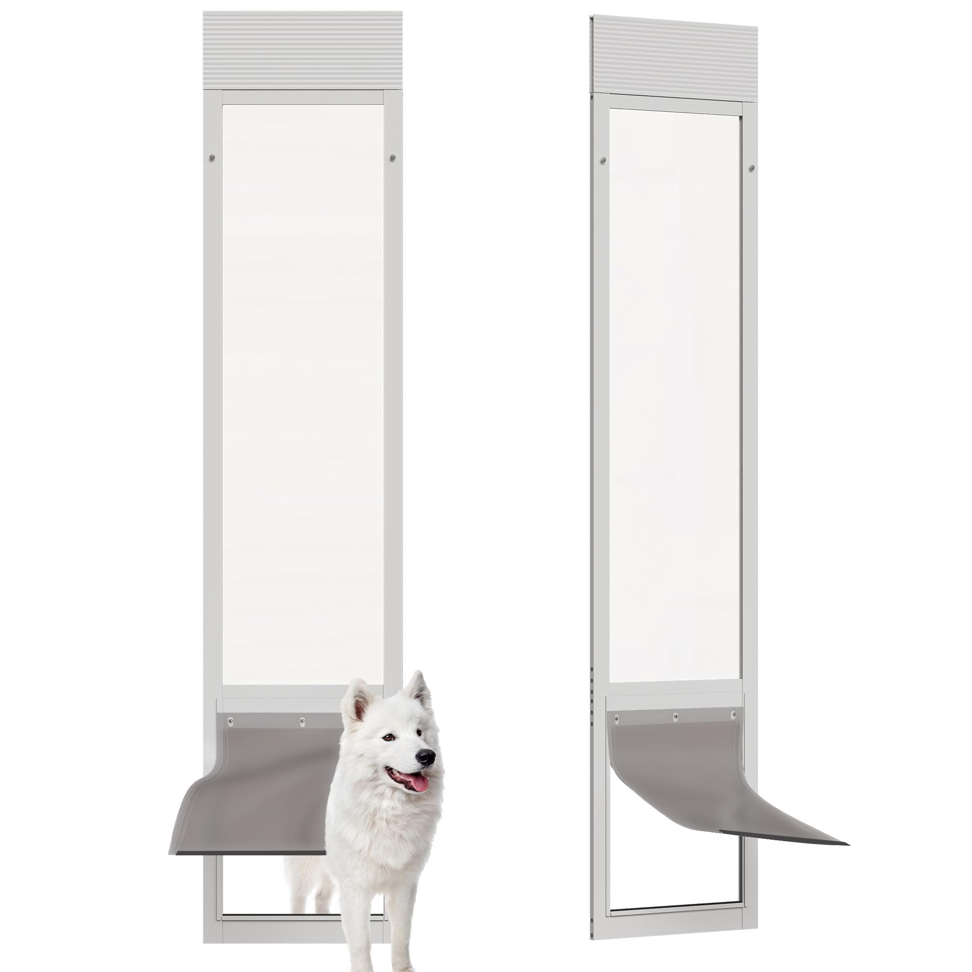 ARK DESIGN puerta corredera para perro con ajuste de altura y adaptabilidad de marco