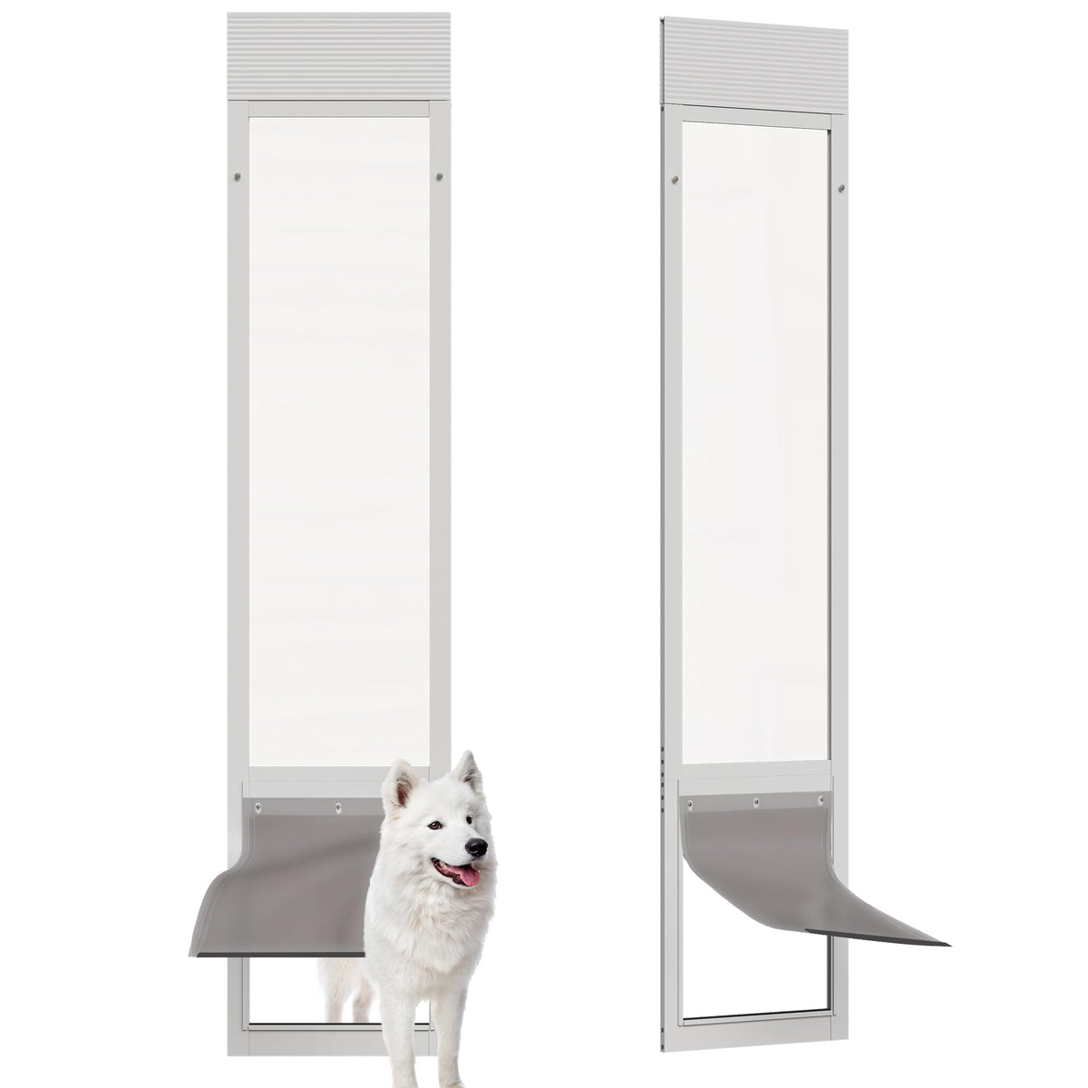 ARK DESIGN puerta corredera para perro con ajuste de altura y adaptabilidad de marco