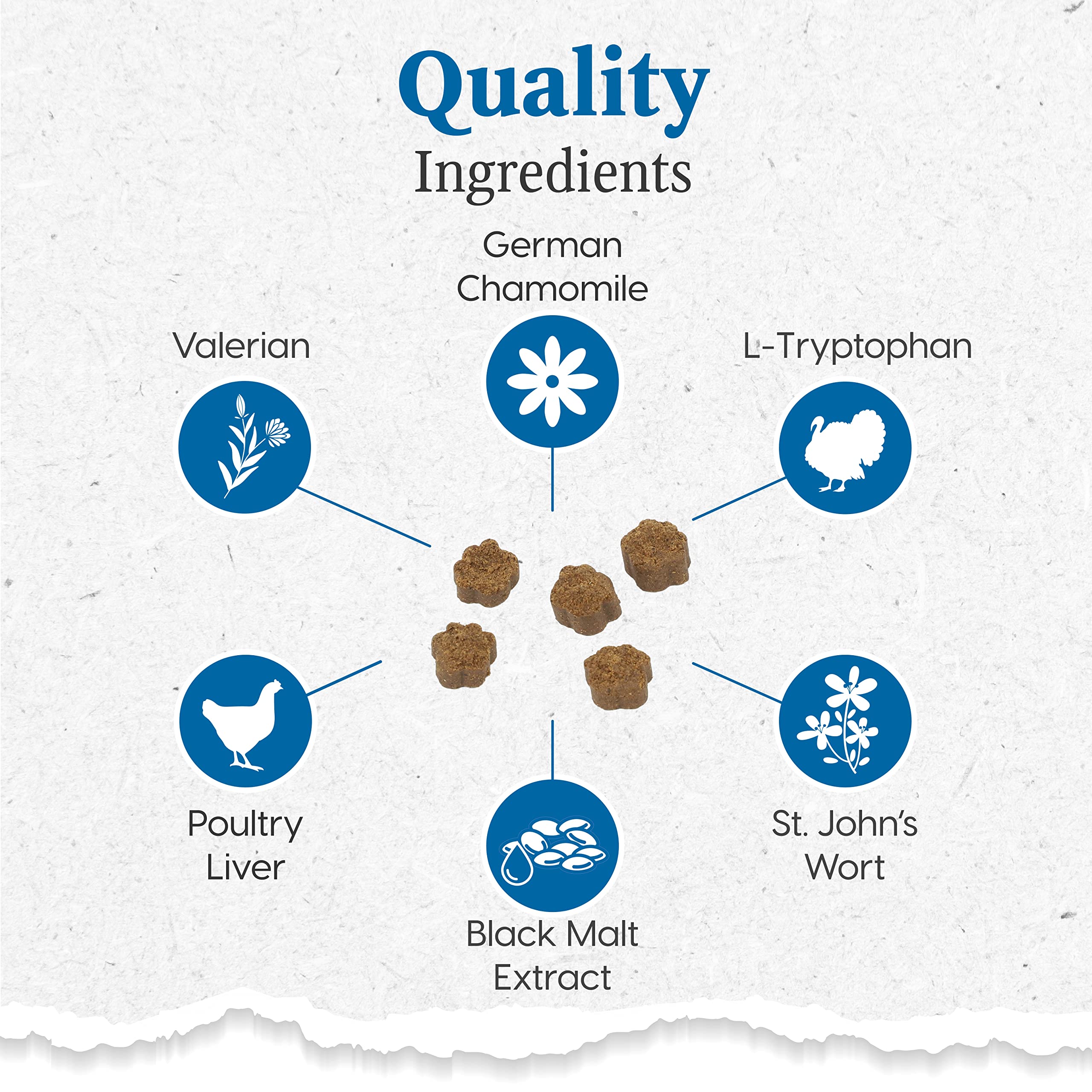 ARK NATURALS Happy Traveler, masticables suaves con textura agradable para perros y gatos.