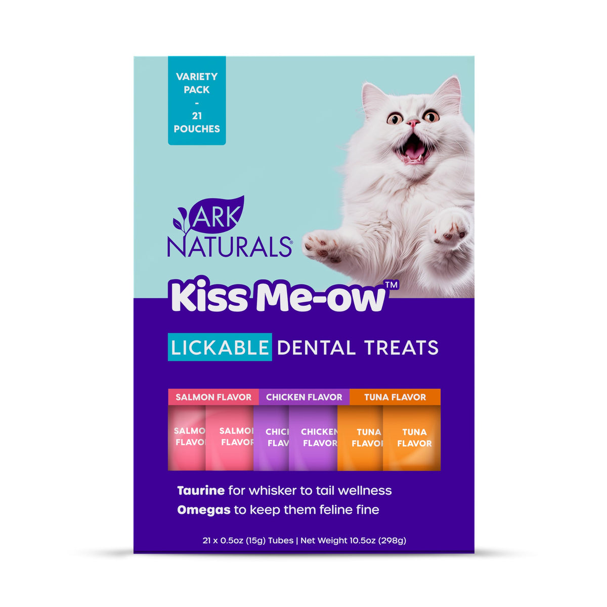 ARK NATURALS Kiss Me-Ow pack variado en empaque para premiar al gato