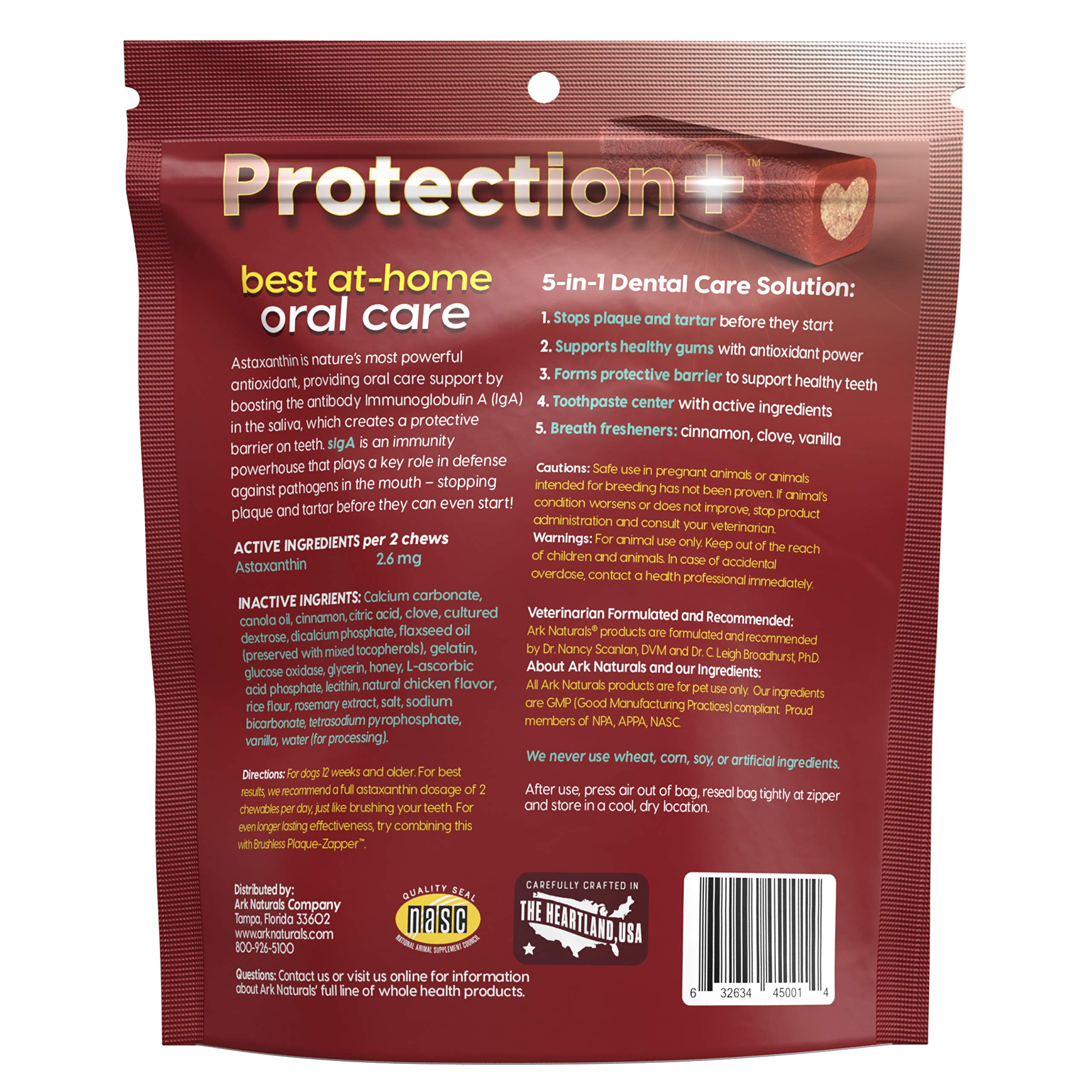ARK Naturals Protection Plus, masticación dental que crea barrera protectora