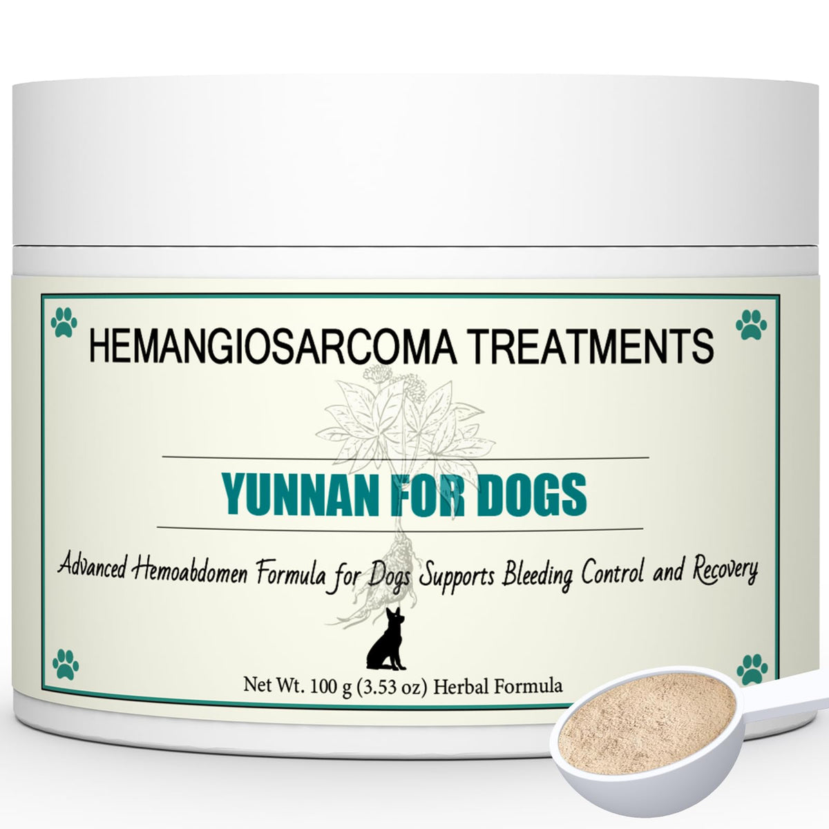 arlistatmax, tarro de 100 g de polvo Sanqi para perros, apoyo suave en sangrados