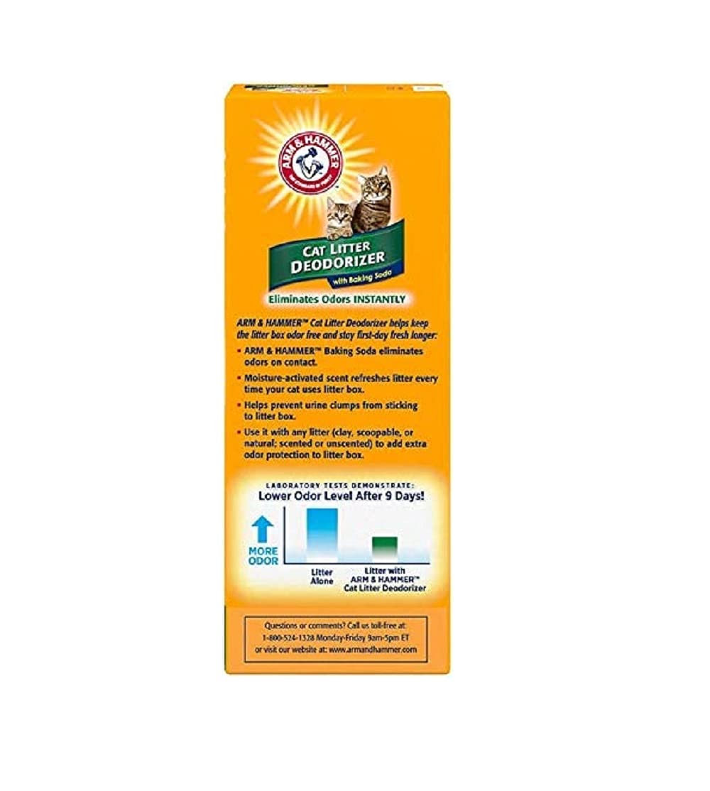 Arm & Hammer desodorante para arena de gato sin polvo, uso diario.