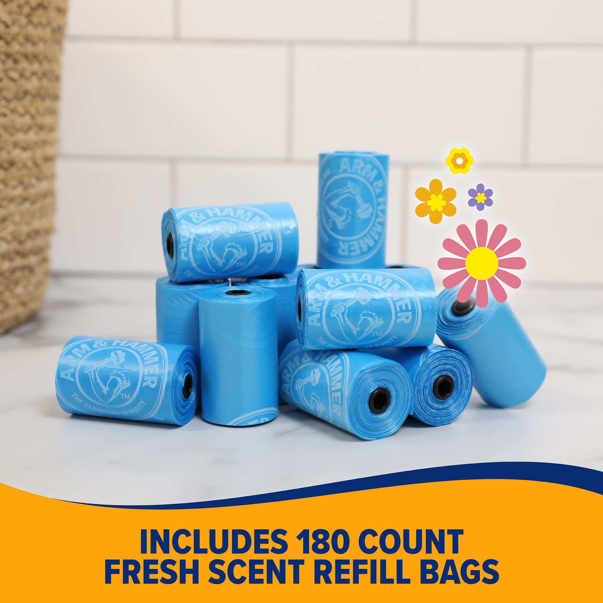 Arm & Hammer bolsas con perforaciones fáciles de rasgar para paseos