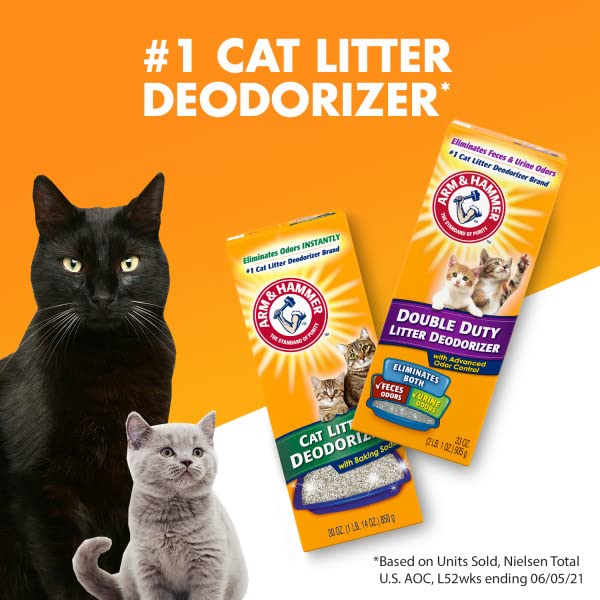 Arm & Hammer desodorante para arena de gatos facilita mantenimiento diario sin olores fuertes.
