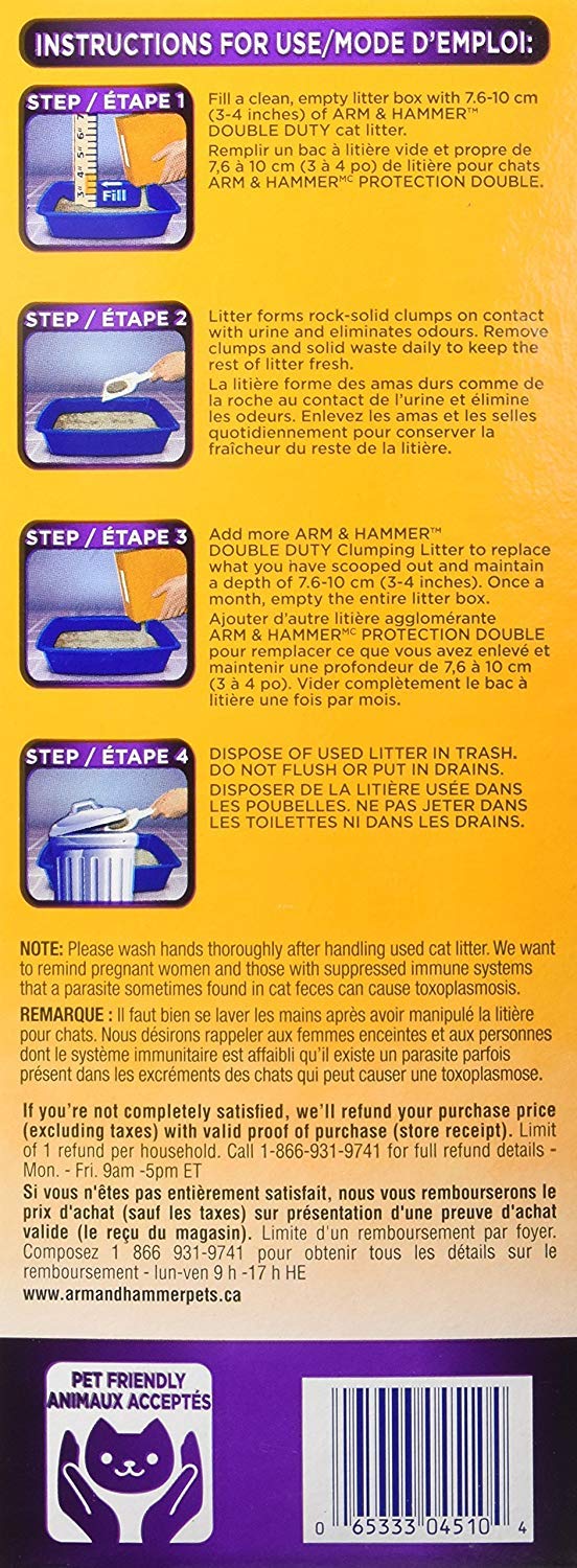Arm & Hammer arena para gatos con bajo derrame y rastros reducidos.