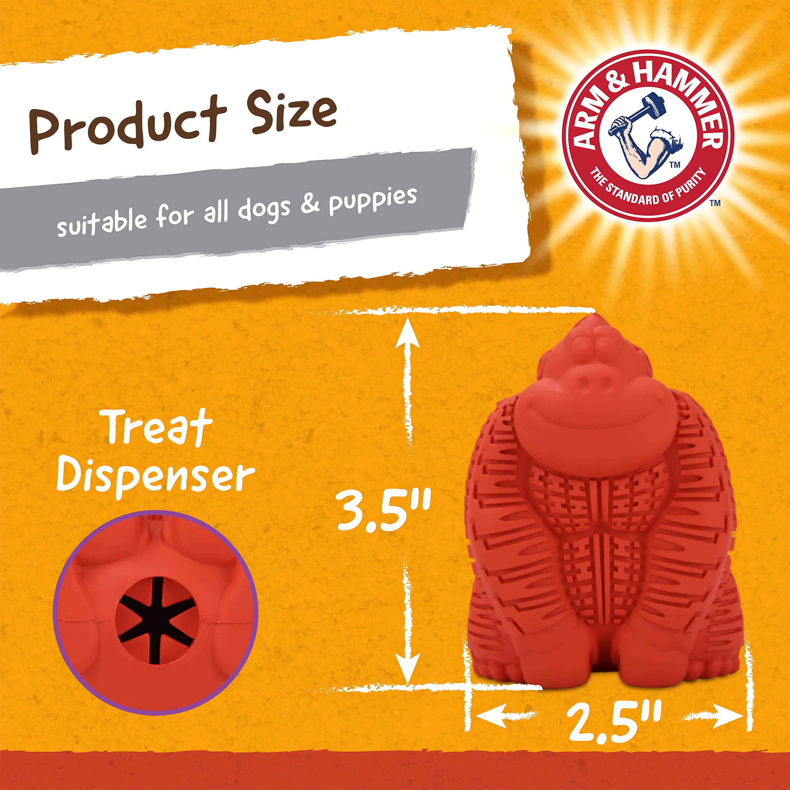 Arm & Hammer Mini Gorila, empaque de 24 unidades para compra conveniente.