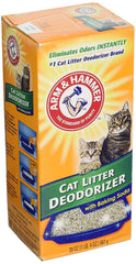Arm & Hammer polvo desodorizante para arena de gato, control de olores en la caja.