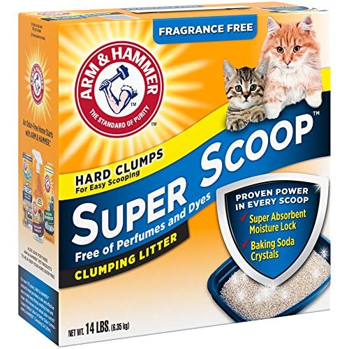 Arm & Hammer Super Scoop cristales de bicarbonato para neutralizar olores en la caja