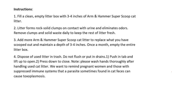 Arm & Hammer Super Scoop uso diario en la caja de arena para comodidad