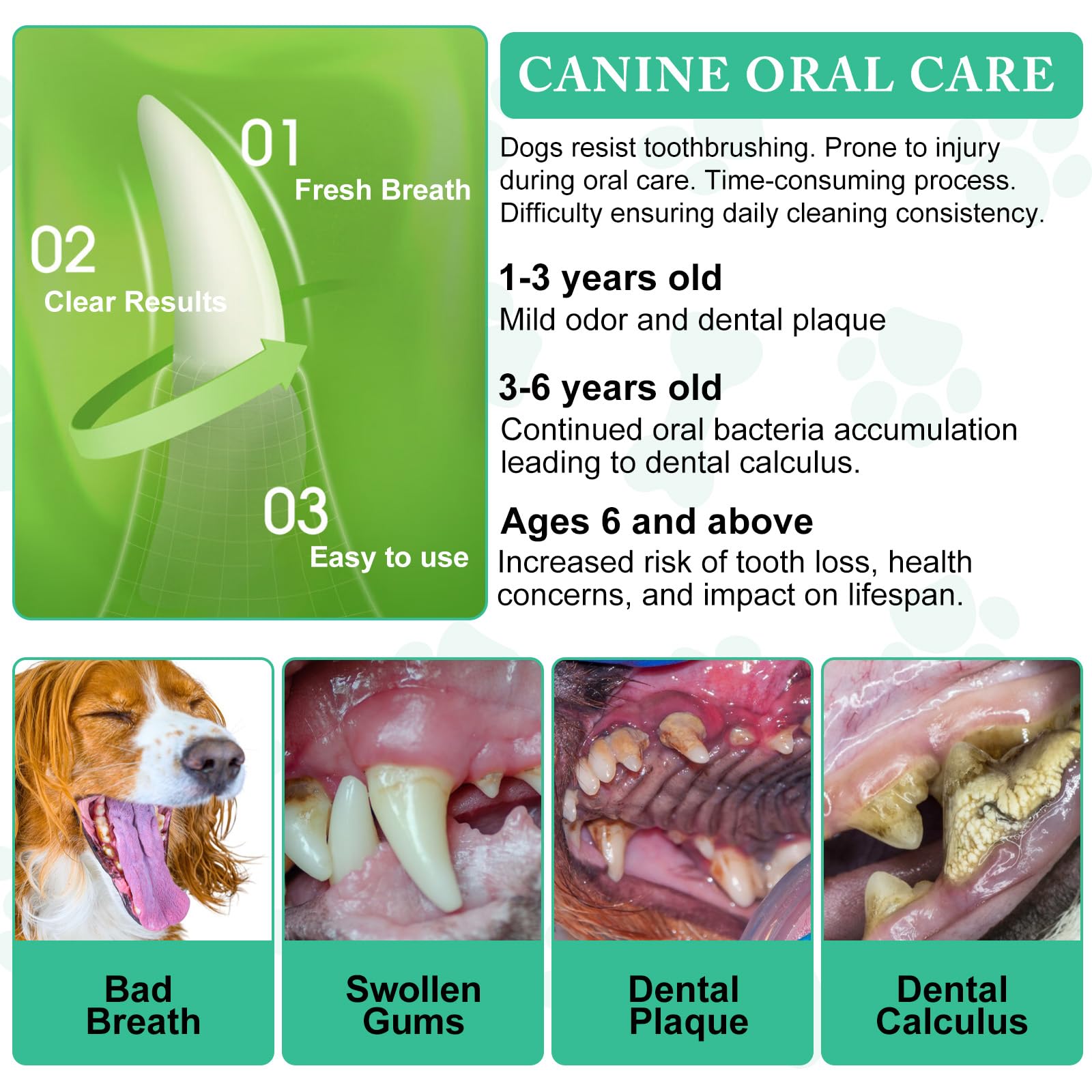 ARMOYA Polvo Dental para Perros, ideal para cuidado diario sin cepillado.