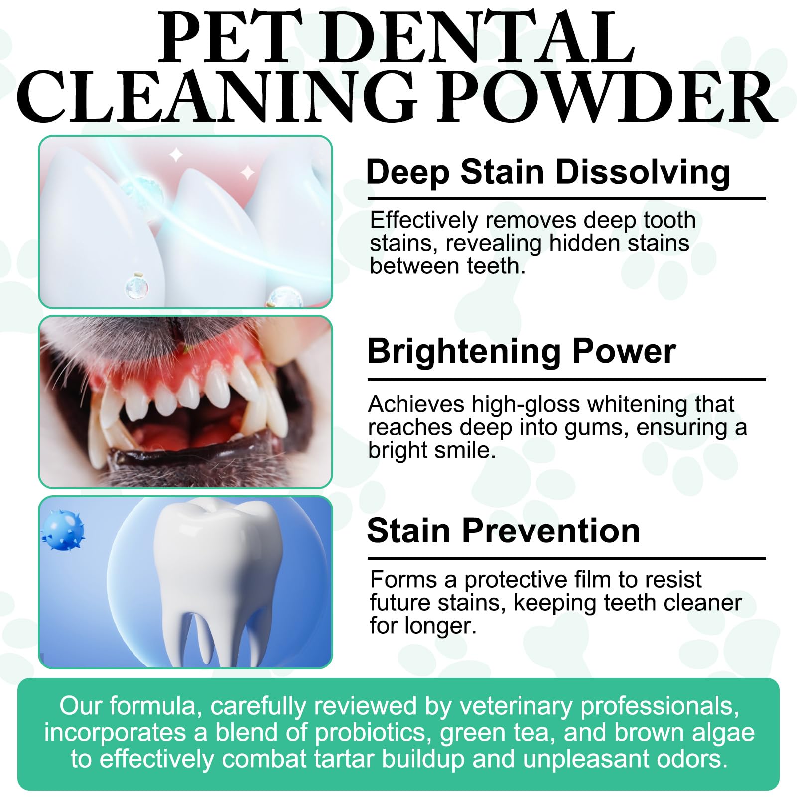 ARMOYA Polvo Dental para Perros, dosificación simple añadida a la ración diaria.