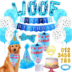 AROIC bandana de cumpleaños para perro, ideal para sesiones de fotos y fiestas.