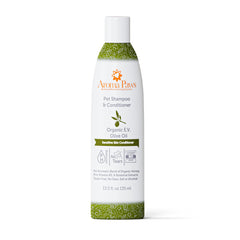 Aroma Paws champú para perros, envase práctico para baños regulares.