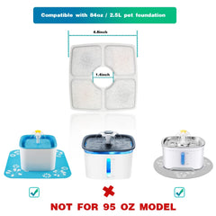 Aroundu filtros para gato 12 piezas, mejoran la limpieza del agua