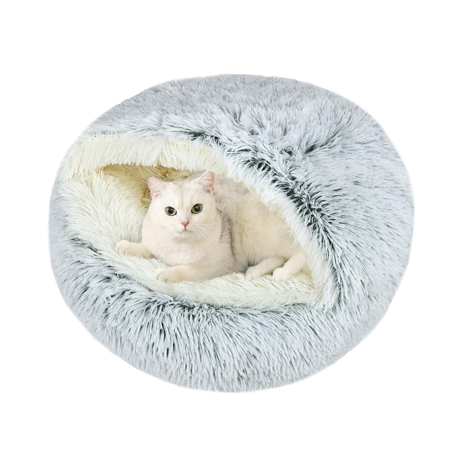 Cama Arquiel para gatos: cueva de peluche 20x20 para descanso cómodo.