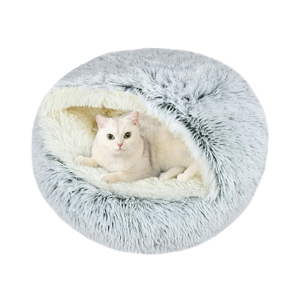 Cama Arquiel para gatos: cueva de peluche 20x20 para descanso cómodo.