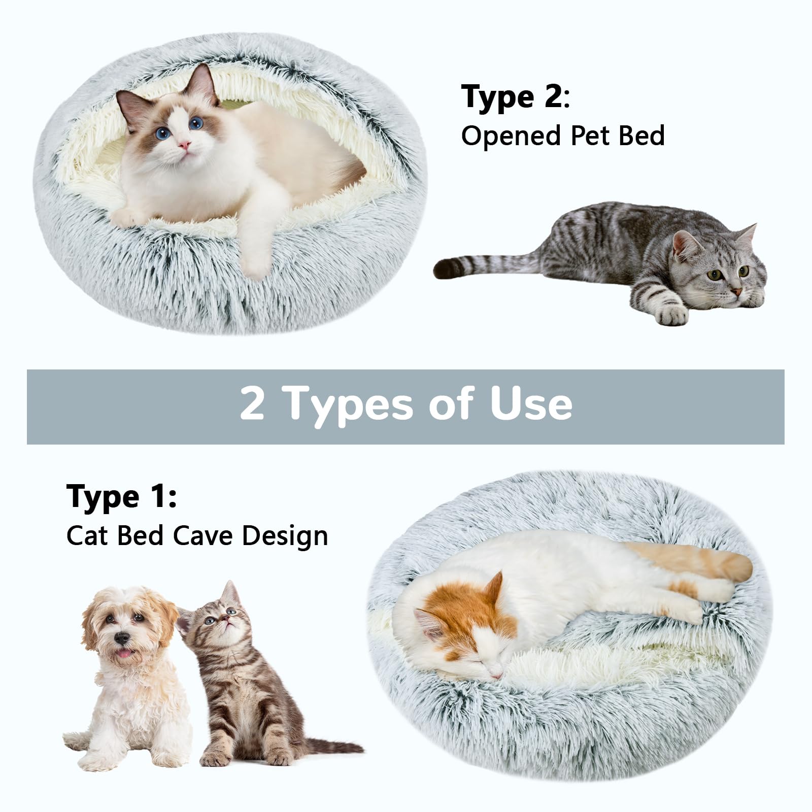 Arquiel cama para gatos: textura plush suave para mayor comodidad.