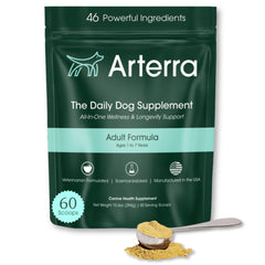 Arterra, suplemento en polvo para perro adulto, soporte digestivo diario y vitalidad
