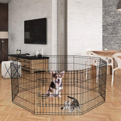 Artmalle corral mascotas 8 panel para juego cómodo de perros pequeños.