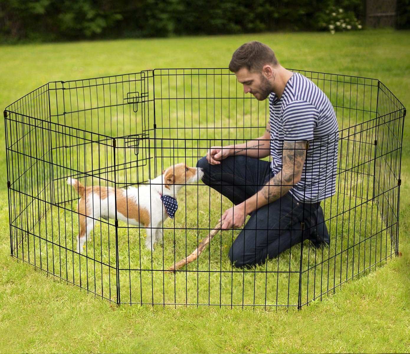 Artmeer Playpen, ensamblaje rápido sin herramientas para interiores.
