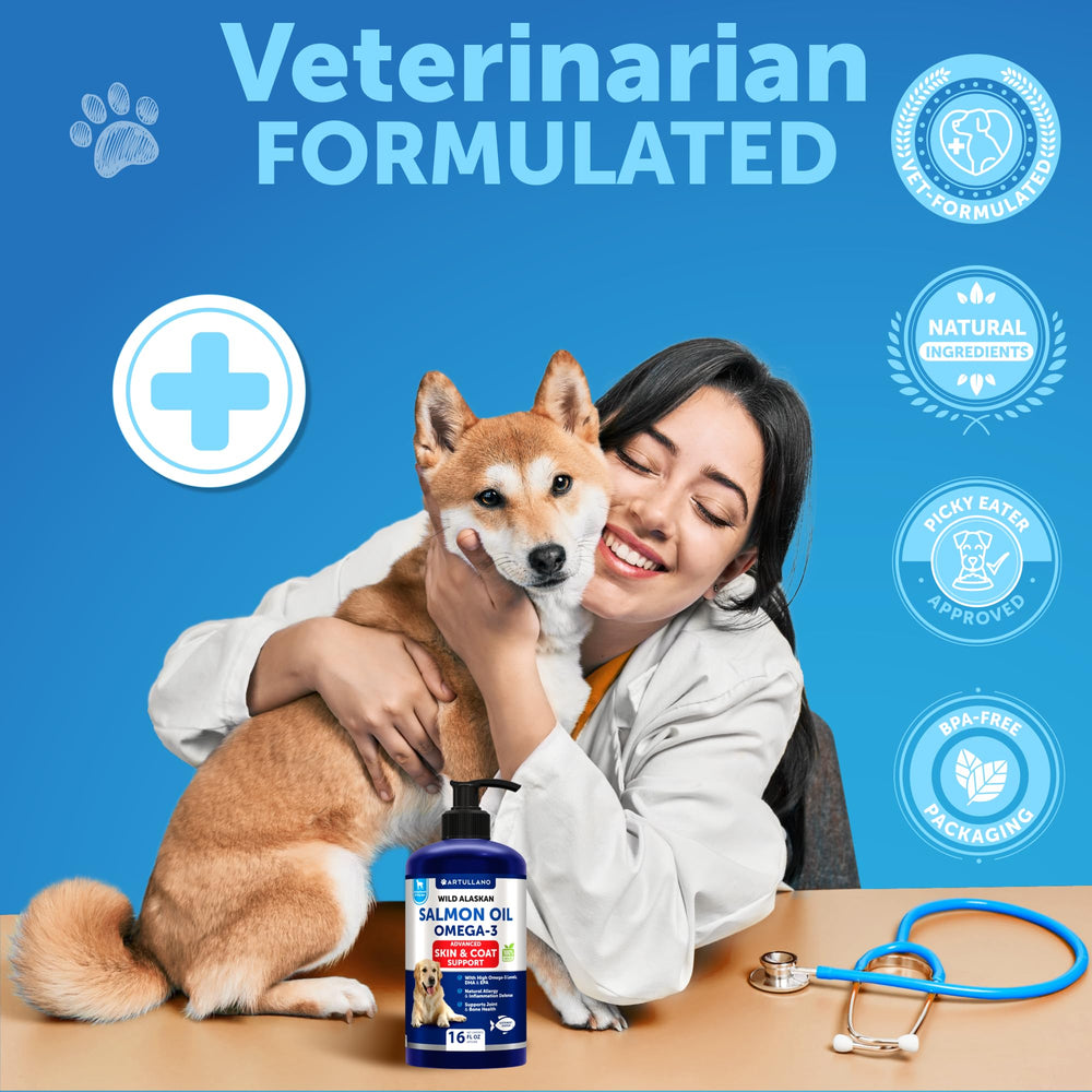 Artullano Salmón salvaje de Alaska, fuente natural de omega para mascotas.