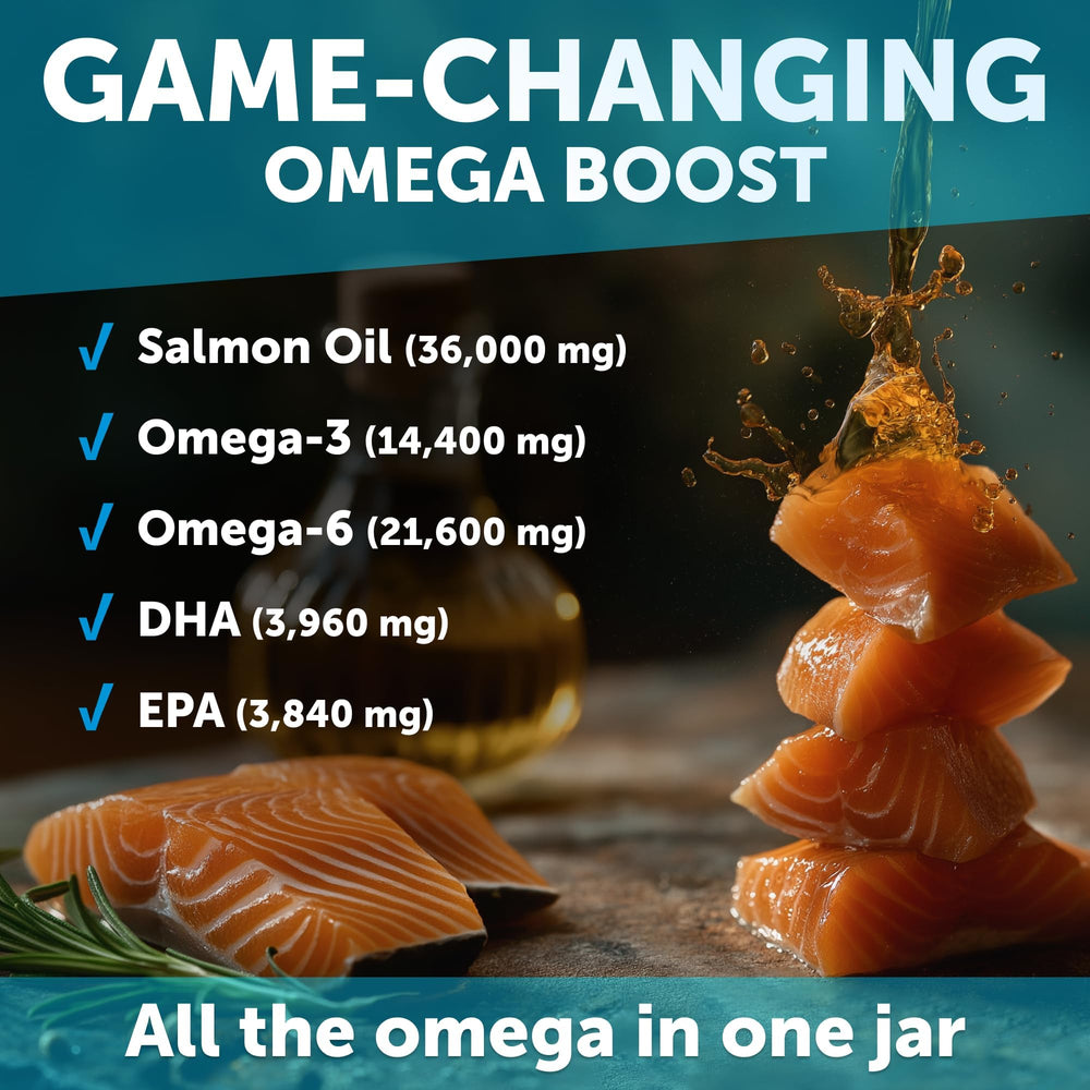 Artullano Omega 3 para perros, caja muestra dosis diarias fáciles.