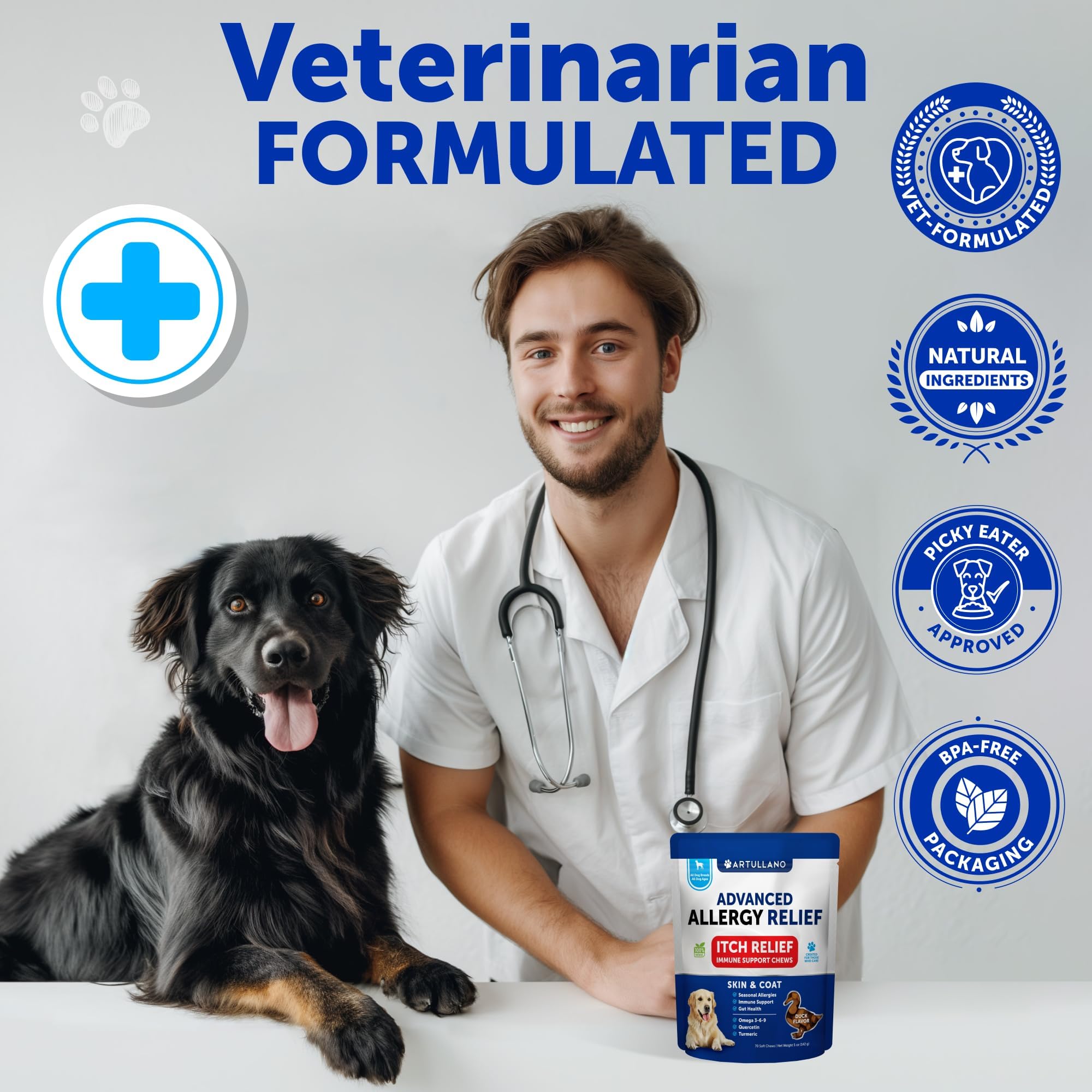 Artullano para todas las razas y edades, premio sabroso para perros.