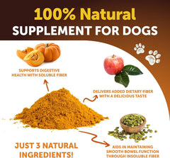 Artullano puré de calabaza para perro, fácil de mezclar con agua para servir.