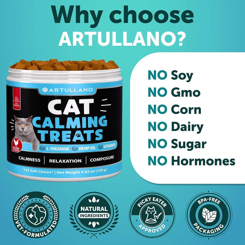 Artullano para viajes y visitas al veterinario, reduce la tensión en desplazamientos.