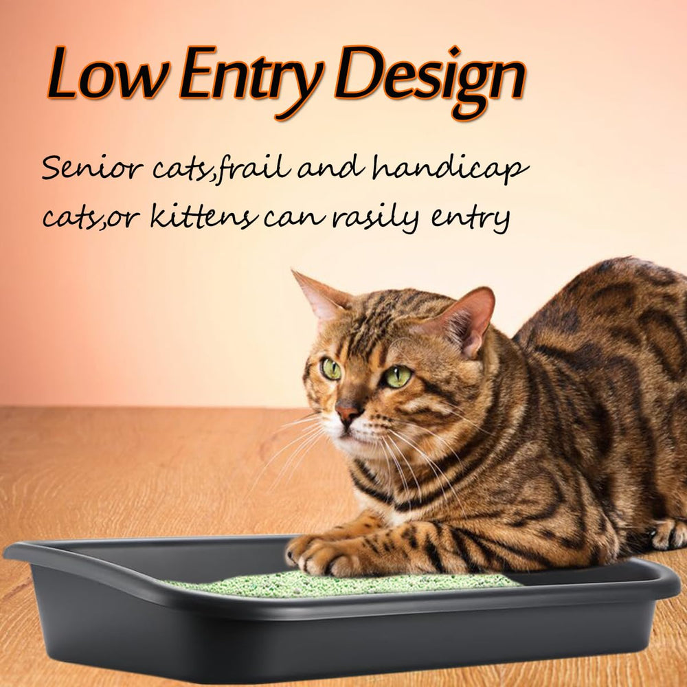 Artuxer caja de arena para gato, dimensiones 59x42x11 cm