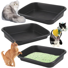Artuxer caja de arena para gato, entrada baja amplia, comodidad