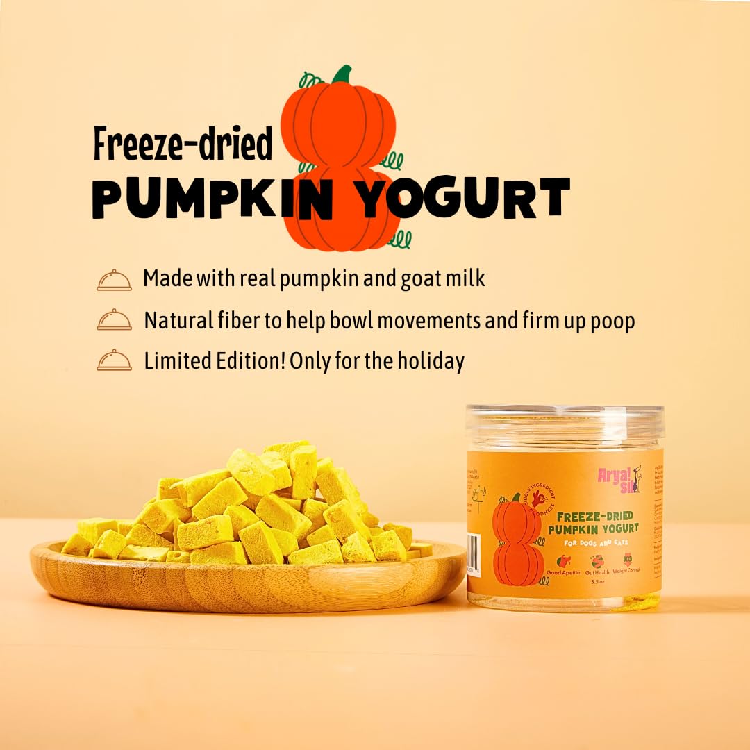 Fibra natural de calabaza y yogur para ayudar a la digestión suave.