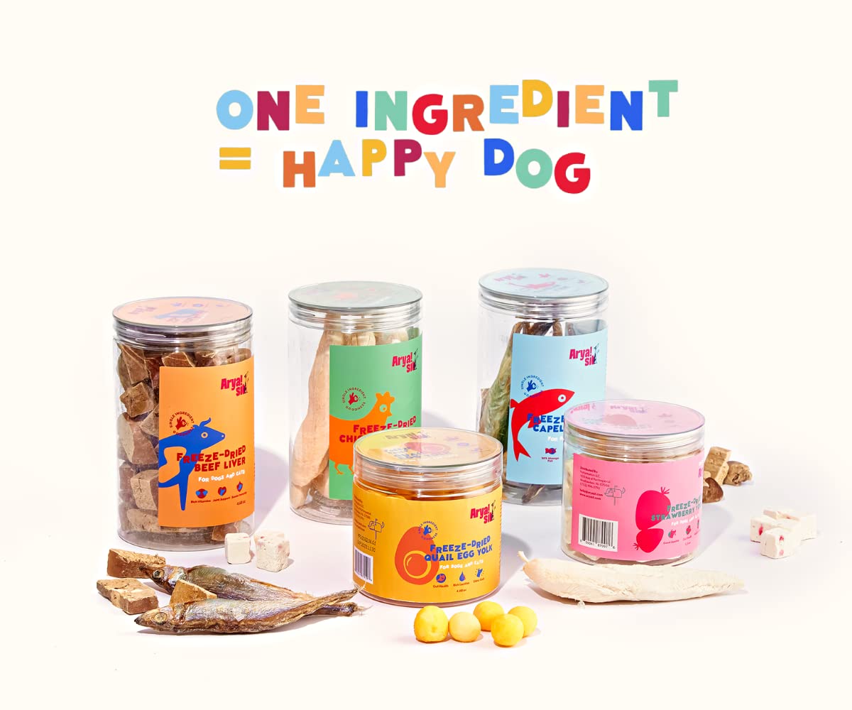 Arya Sit! pechuga de pato, fuente de proteína para perros activos.