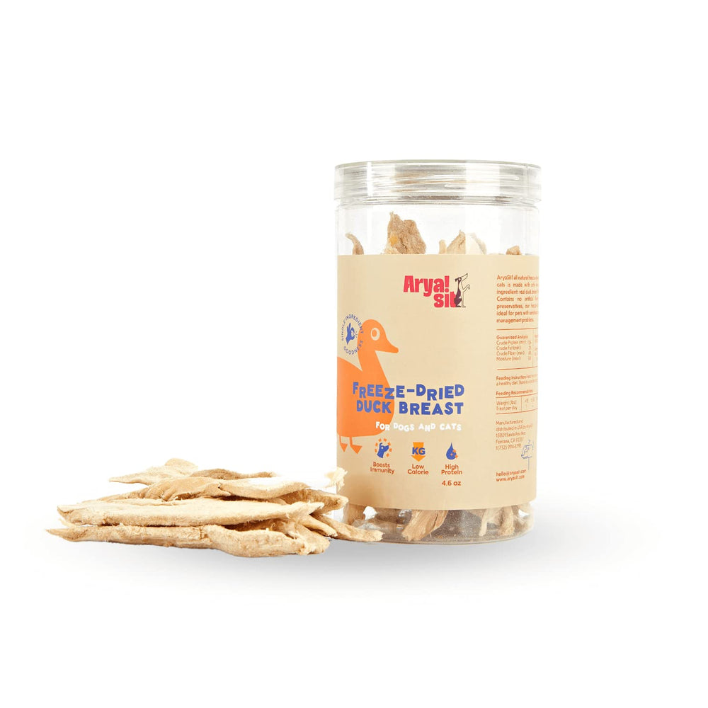 Arya Sit! pechuga de pato: trozo liofilizado para premiar con proteína.