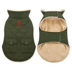 ASENKU capa-perro-invierno-agujero-correa-espalda facilita paseos con correa y control