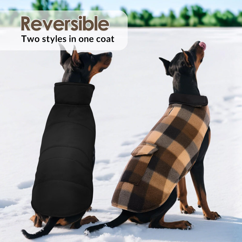 ASENKU cazadora perro dos caras uso interior exterior: versatilidad para actividades.
