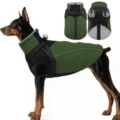 ASENKU chaleco para perro reflectante con cremallera trasera para vestir rápido y visibilidad