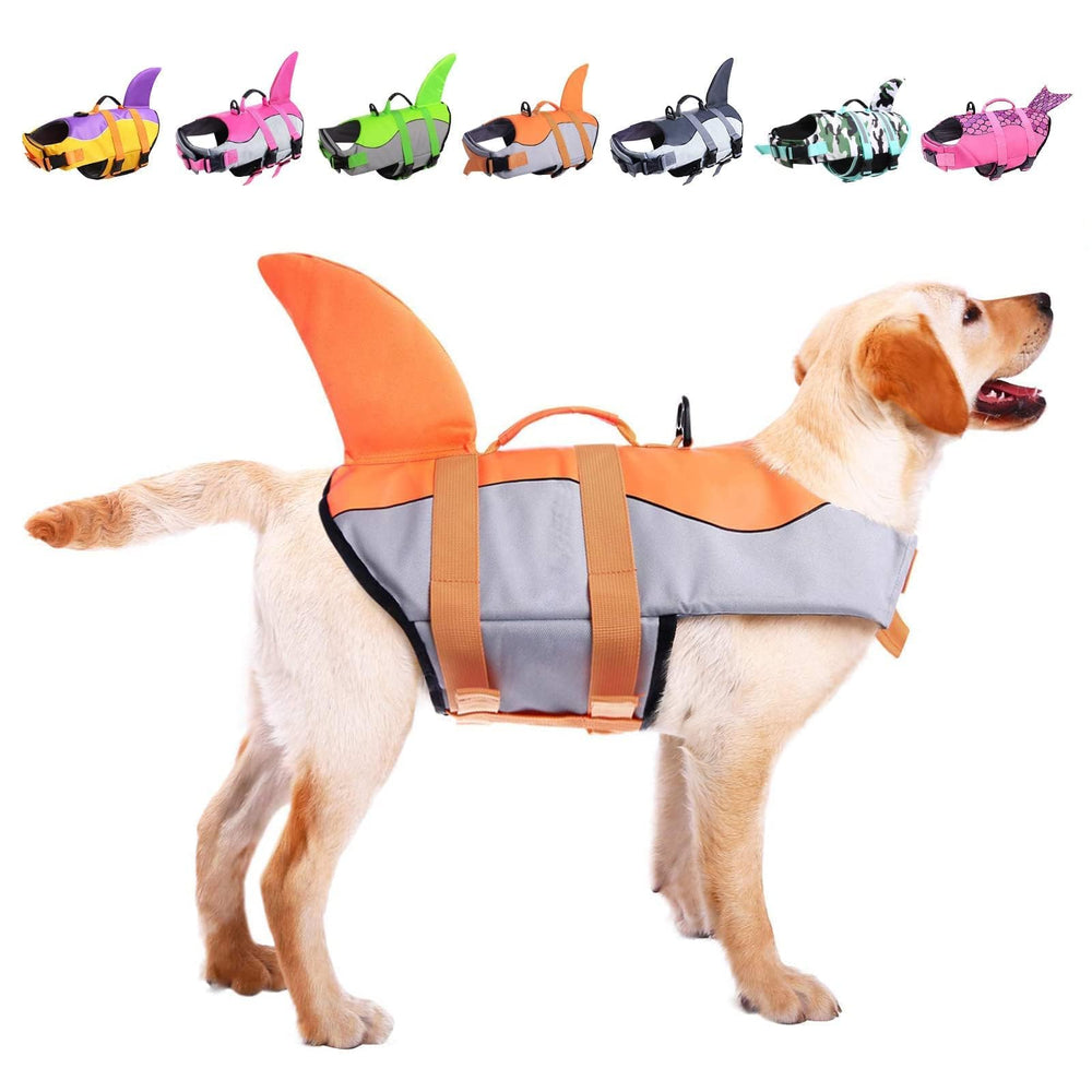 ASENKU chaleco salvavidas para perro sirena naranja XL estilo y flotación