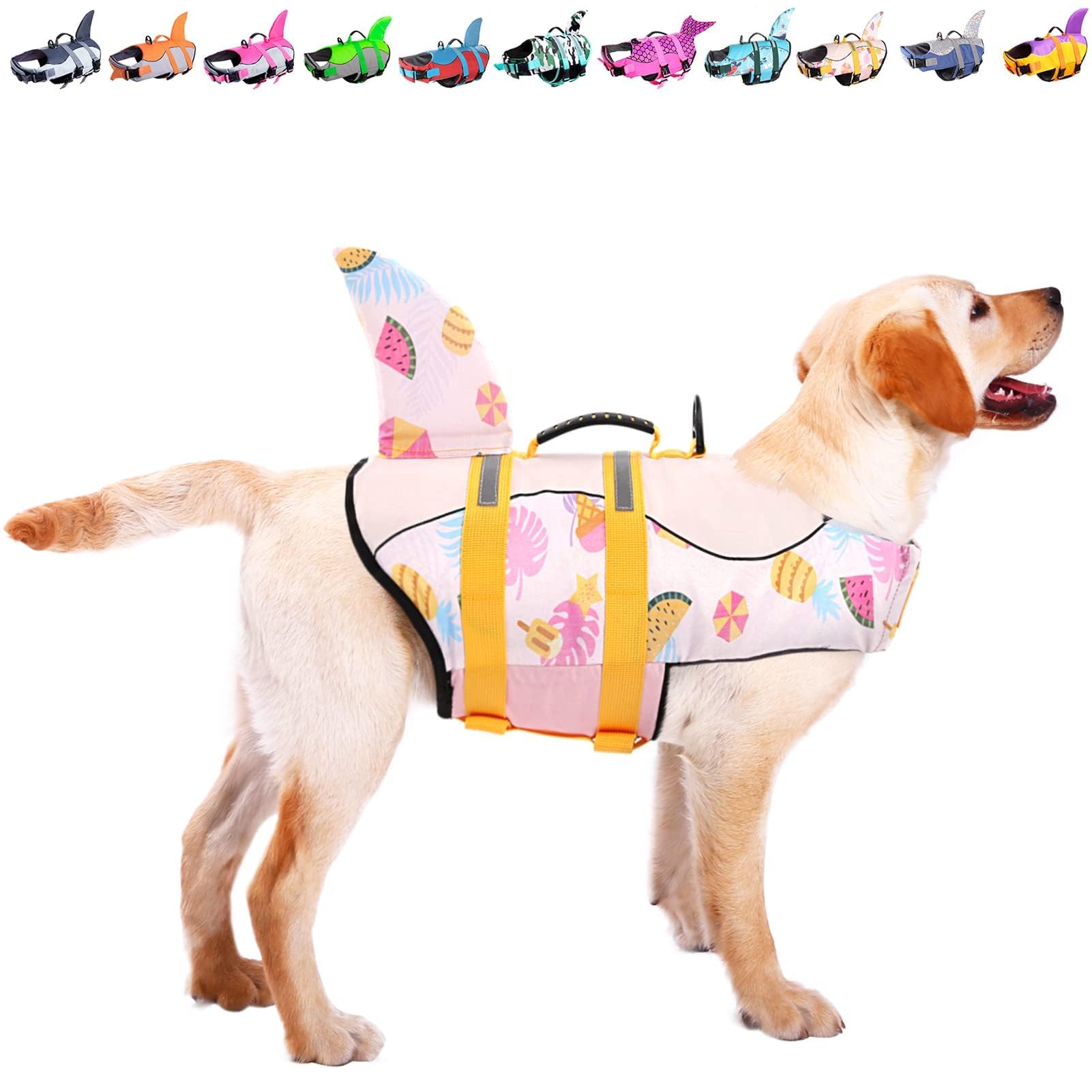 Chaleco ASENKU con diseño sirena para perro, soporta chapoteos seguros