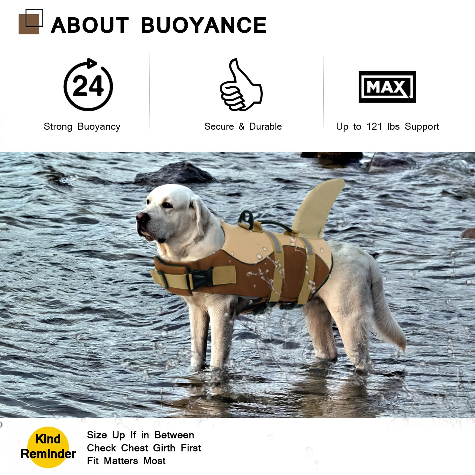 ASENKU chaleco salvavidas para perros en tallas varias, perfecto para diferentes razas y pesos.