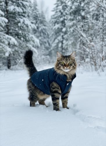 ASENKU chaqueta azul para paseos de invierno cómodos.