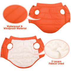 ASENKU chaqueta de invierno para perro con cuello alto ofrece protección adicional contra el viento.