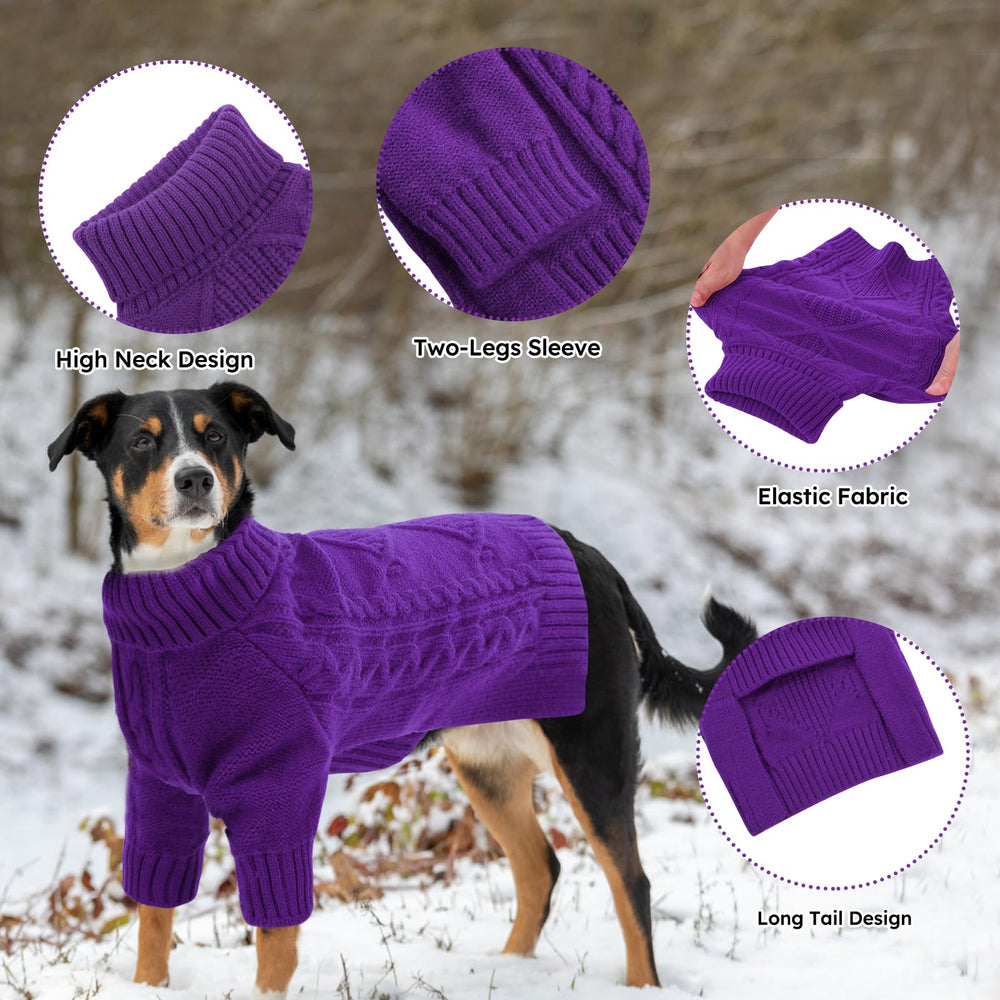 ASENKU suéter para perro, diseño de dos piernas facilita ponérselo.